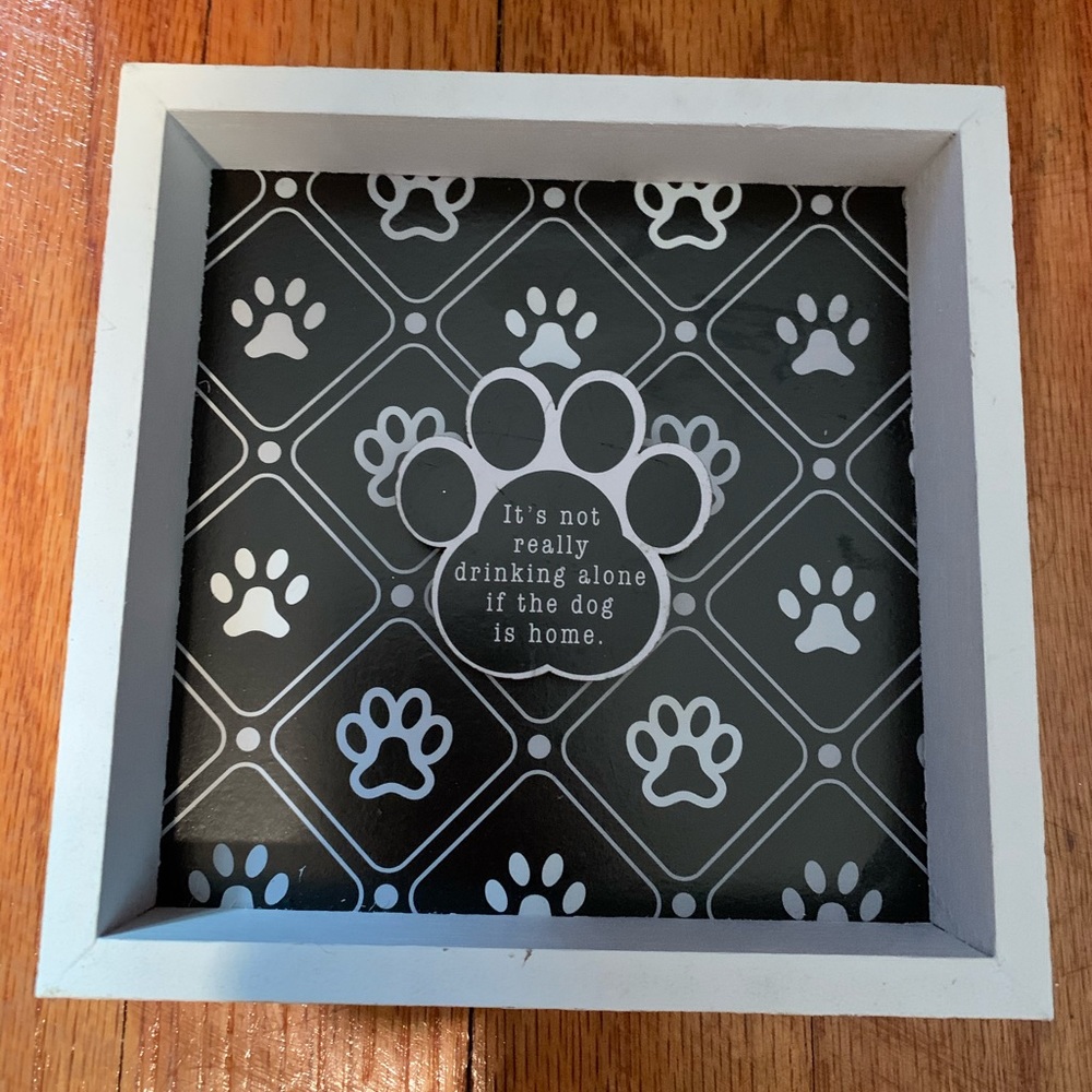 Dog paw wall art